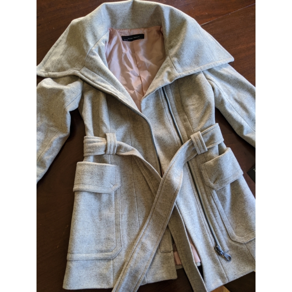 NWT Zara Wool Coat - Med - Oatmeal